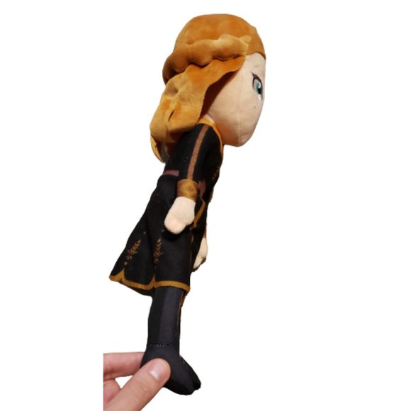 Disney Frozen 2 Anna Plush Toy / Doll 16" x 5" Black / Peach / Orange Pre-owned - Picture 4 of 6